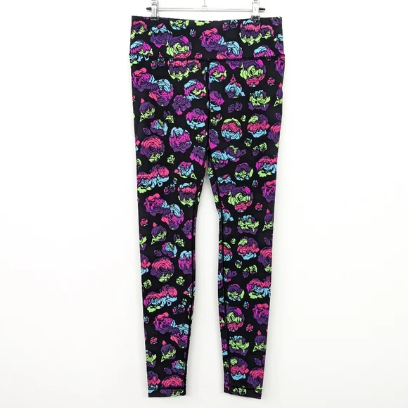 🦄 RARE Lululemon Limited Edition Wunder Under Pant Ivivva Neon Rainbow Rose - Picture 2 of 12